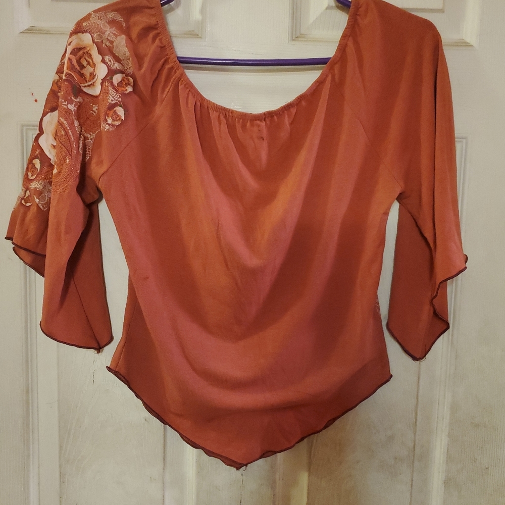 Panic Blues Blouse. Medium. Roundneck. Multicolor… - image 7